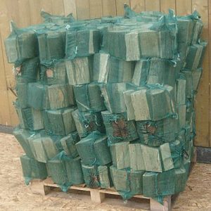 Net bags of logs
